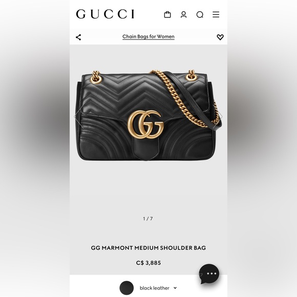 Gucci GG marmont medium shoulder bag - Picture 6 of 6